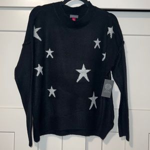 Vince Camuto Star Crewneck Sweater
